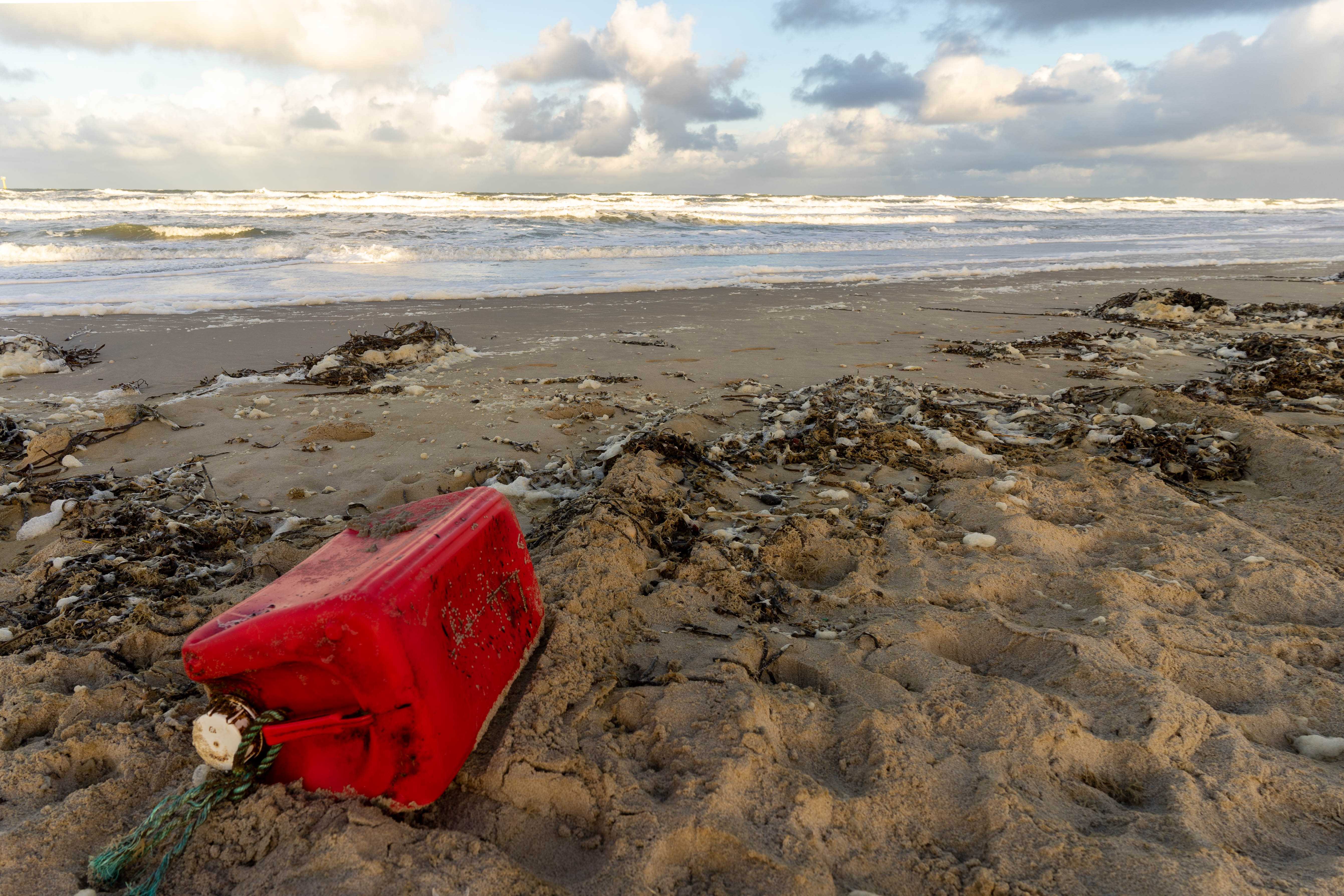 Nederland Texel afval